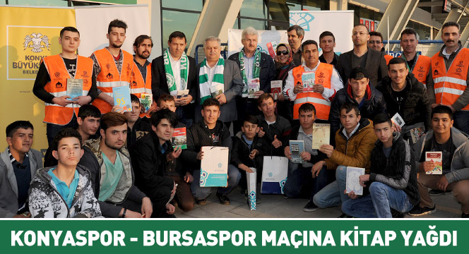 Konyaspor - Bursaspor Maçına Kitap Yağdı