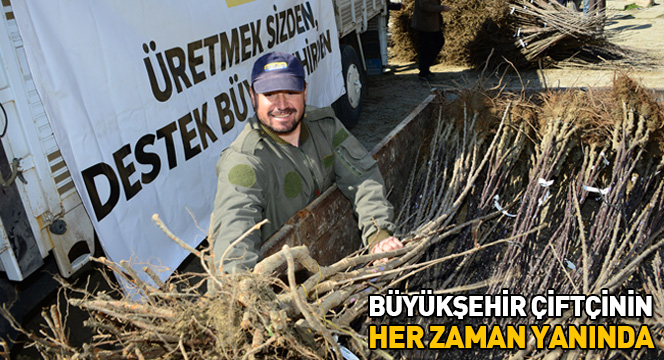 Büyükşehir'den Çiftçiye Fidan ve Fide Desteği
