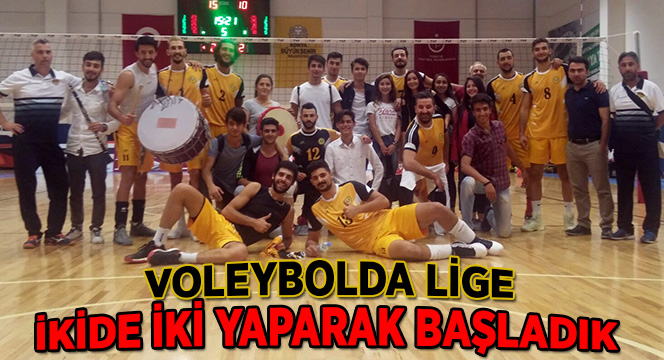 Voleybolda Lige İkide İki Yaparak Başladık