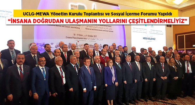 UCLG-MEWA Yönetim Kurulu Toplantısı ve Sosyal İçerme Forumu Yapıldı