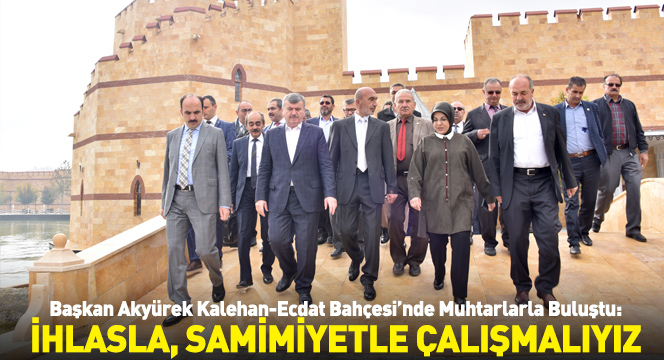 İhlasla, Samimiyetle Konya'nın Temiz İmajına Zarar Vermeden Çalışmalıyız