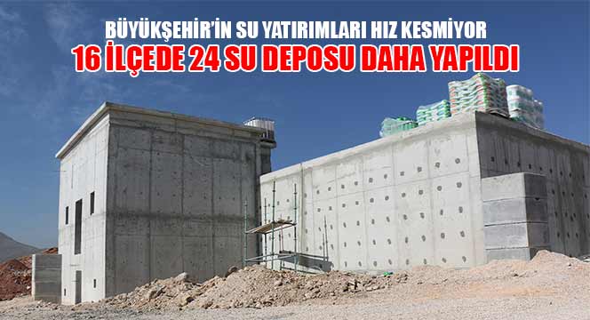 Büyükşehir'in Su Yatırımları Hız Kesmiyor