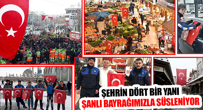Şehrin Dört Bir Yanı Şanlı Bayrağımızla Süsleniyor