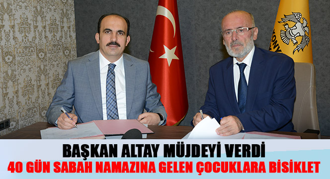 40 Gün Sabah Namazına Gelen Çocuklara Bisiklet