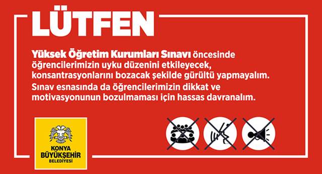 Sınavlar Esnasında Gürültü Yapmayalım