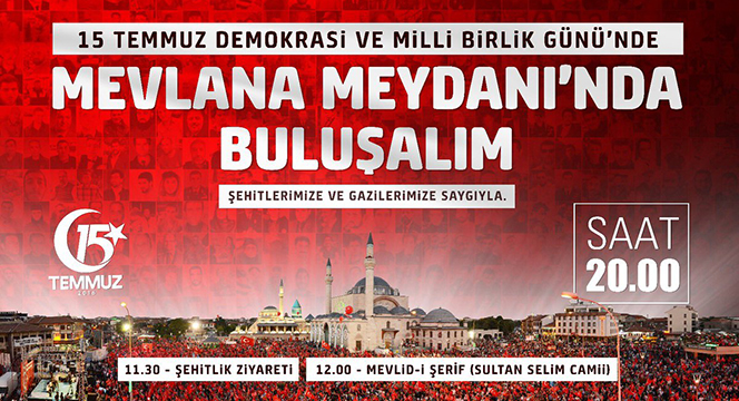 15 Temmuz'da Konya'da Toplu Ulaşım Ücretsiz