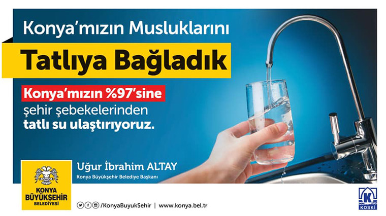 Konya'da Muslukların Yüzde 97'sinden Torosların Memba Suyu Akıyor