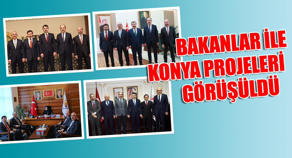 Bakanlar ile Konya Projeleri Görüşüldü