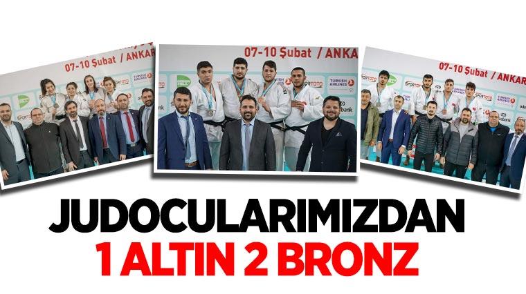 Judocularımızdan 1 Altın 2 Bronz