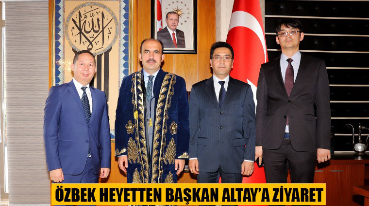 Özbek Heyetten Başkan Altay'a Ziyaret
