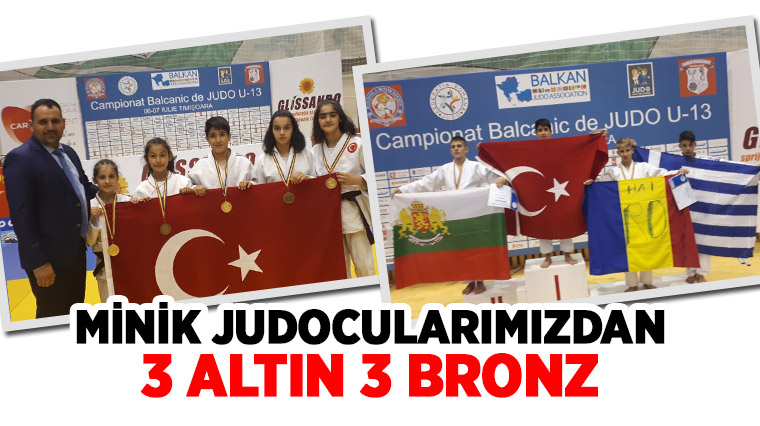 Minik Judocularımızdan 3 Altın 3 Bronz 