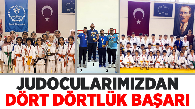 Judocularımızdan Dört Dörtlük Başarı  