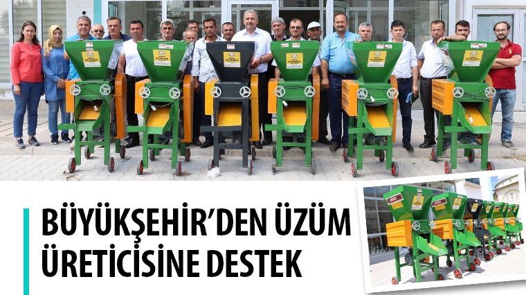Büyükşehir'den Üzüm Üreticisine Destek