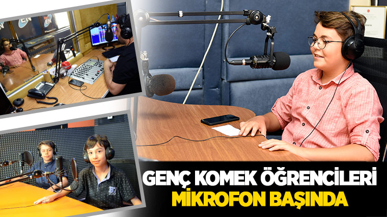 Genç KOMEK Öğrencileri Mikrofon Başında