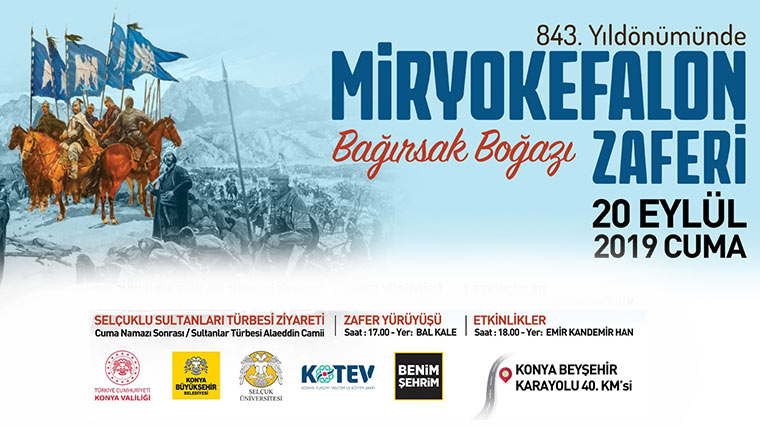 Miryokefalon Zaferi'nin 843. Yıl Dönümü Konya'da Kutlanacak