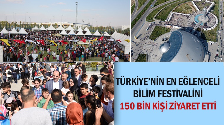 Türkiye'nin En Eğlenceli Bilim Festivalini 150 Bin Kişi Ziyaret Etti 