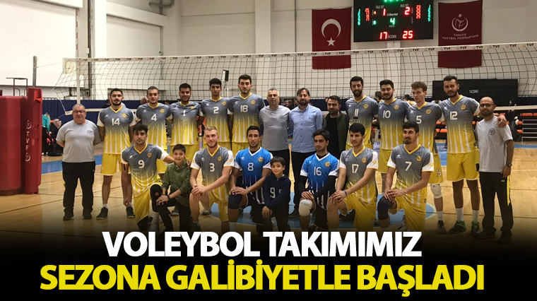 Voleybol Takımımız Sezona Galibiyetle Başladı