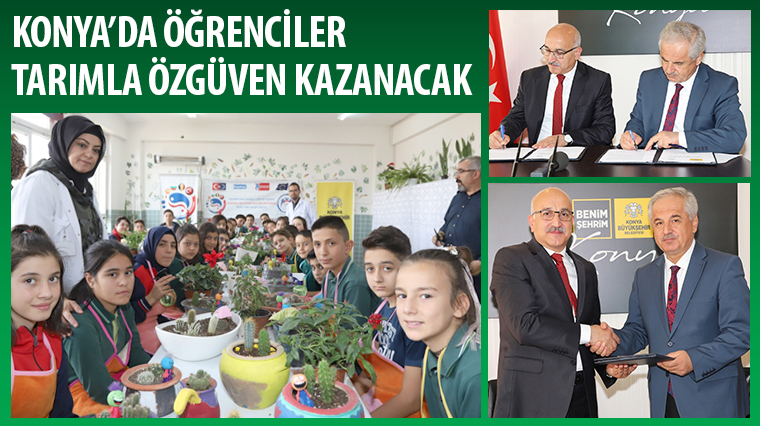 Konya'da Öğrenciler Tarımla Özgüven Kazanacak