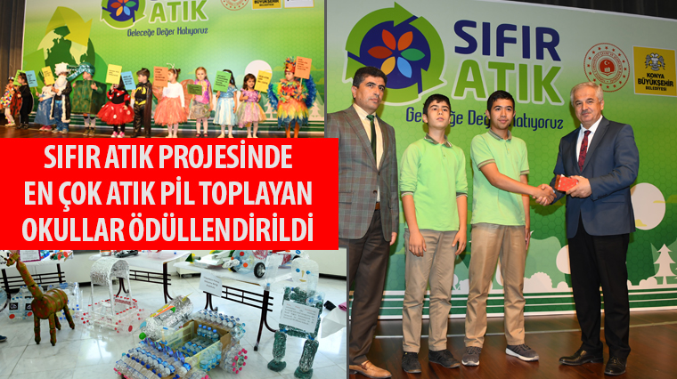 Sıfır Atık Projesinde En Çok Atık Pil Toplayan Okullar Ödüllendirildi
