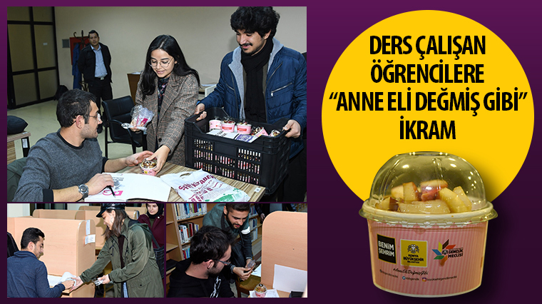 Ders Çalışan Öğrencilere 'Anne Eli Değmiş Gibi' İkram 