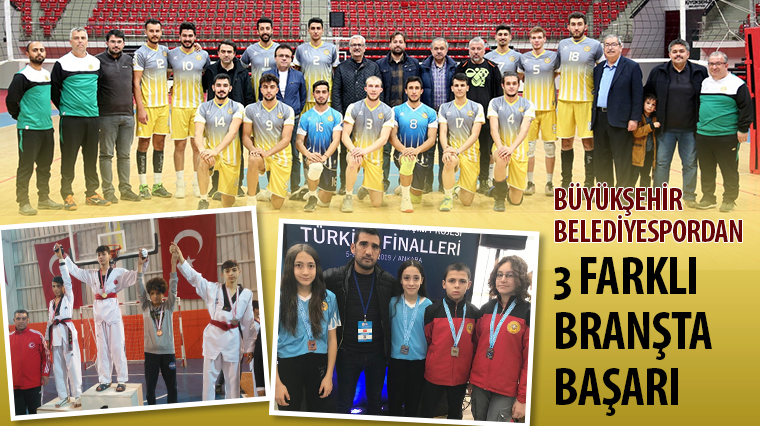 Büyükşehir Belediyespordan 3 Farklı Branşta Başarı 