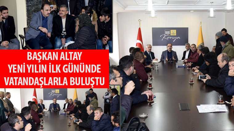 Başkan Altay Yeni Yılın İlk Gününde Vatandaşlarla Buluştu