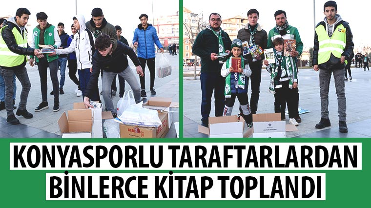 Konyasporlu Taraftarlardan Binlerce Kitap Toplandı