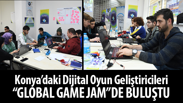 Konya'daki Dijital Oyun Geliştiricileri 'Global Game Jam'de Buluştu