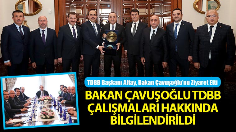 TDBB Başkanı Altay, Bakan Çavuşoğlu'nu Ziyaret Etti