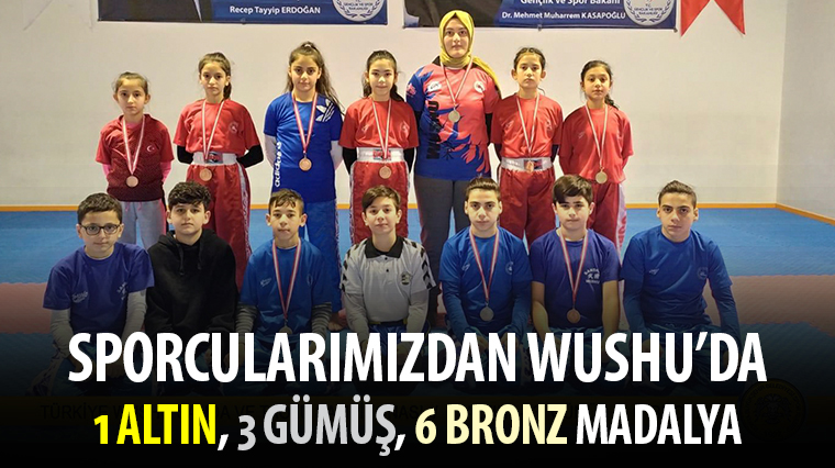 Sporcularımızdan Wushu'da 1 Altın, 3 Gümüş, 6 Bronz Madalya 