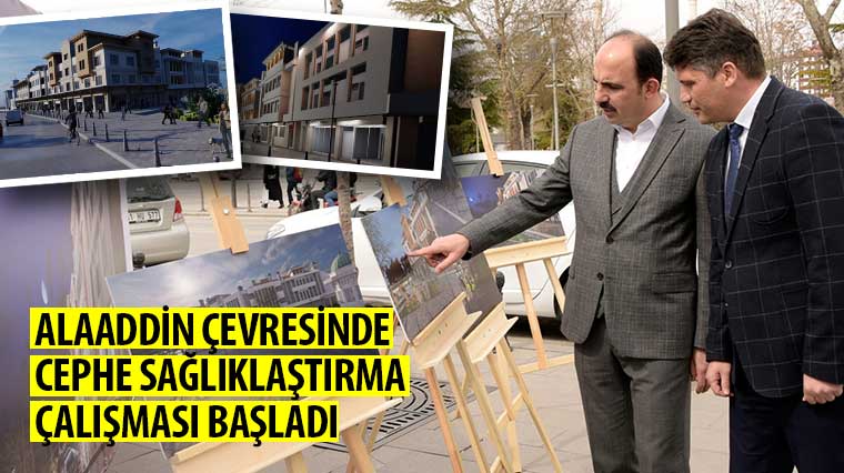Alaaddin Çevresinde Cephe Sağlıklaştırma Çalışması Başladı