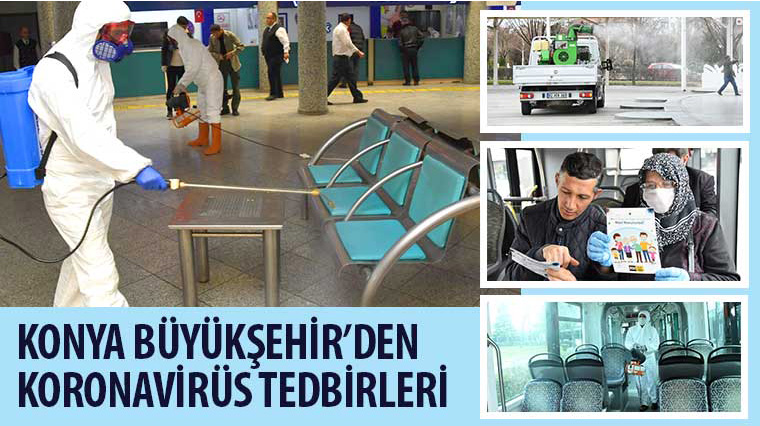 Konya Büyükşehir'den Koronavirüs Tedbirleri 