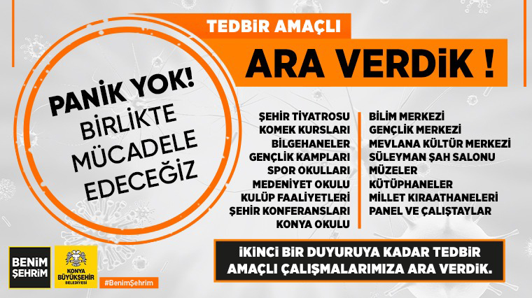 'Panik Yok, Birlikte Mücadele Edeceğiz' 
