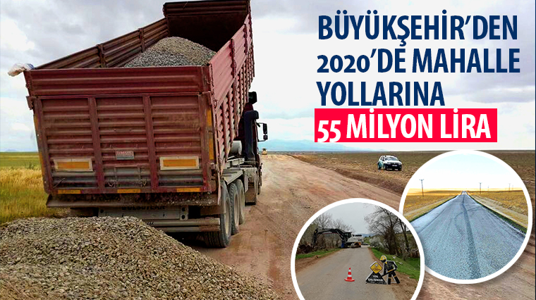 Büyükşehir'den 2020'de Mahalle Yollarına 55 Milyon Lira 