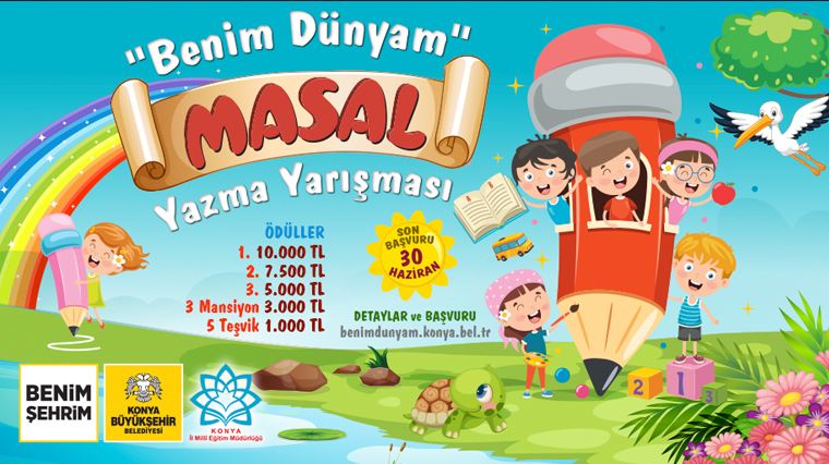 Konya Büyükşehir'den Çocuklara Yönelik Masal Yazma Yarışması
