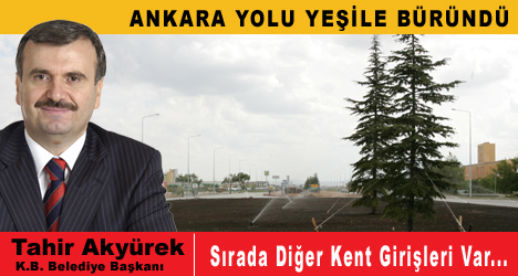 Ankara Yolu Yeşile Büründü