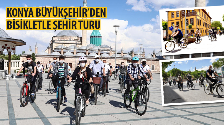 Konya Büyükşehir'den Bisikletle Şehir Turu 