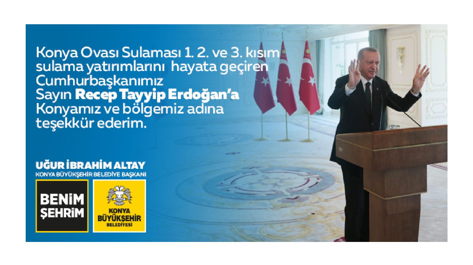 Başkan Altay Cumhurbaşkanı Erdoğan'a Teşekkür Etti