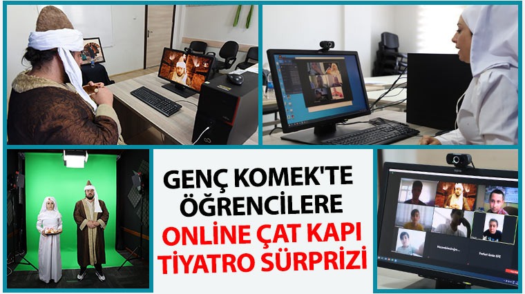 Genç KOMEK'te Öğrencilere Online Çat Kapı Tiyatro Sürprizi