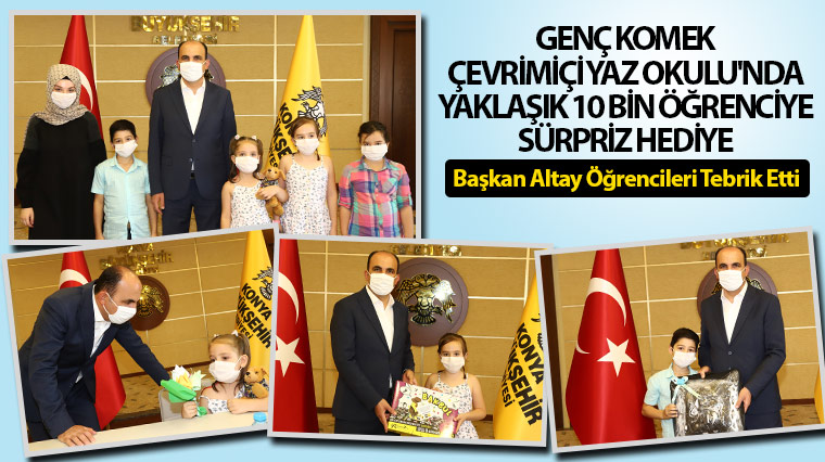 Genç KOMEK Çevrimiçi Yaz Okulu'nda Yaklaşık 10 Bin Öğrenciye Sürpriz Hediye 
