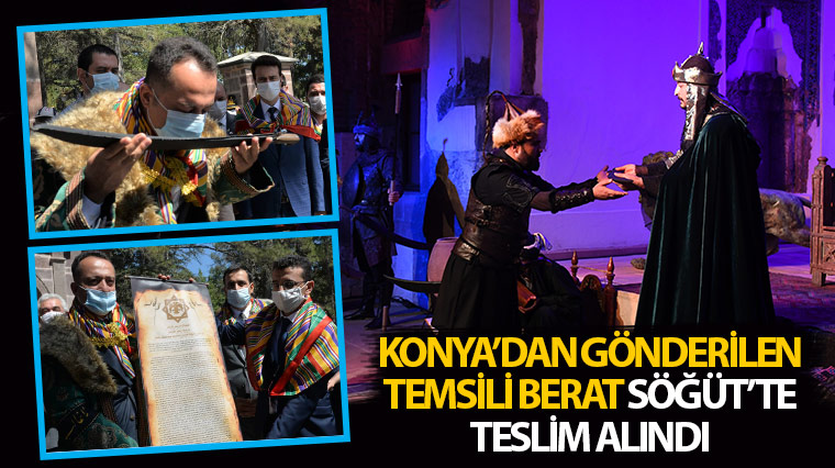 Konya'dan Gönderilen Temsili Berat Söğüt'te Teslim Alındı