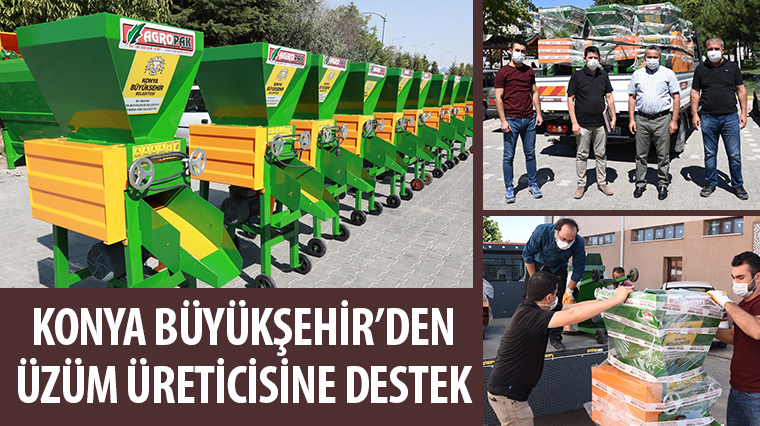 Konya Büyükşehir'den Üzüm Üreticisine Destek