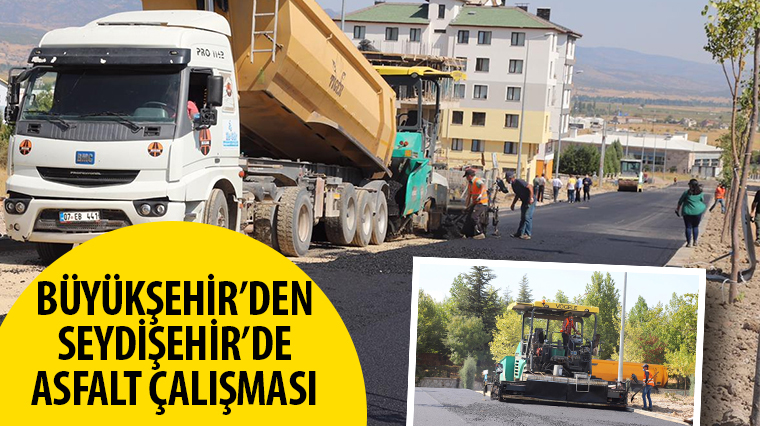 Büyükşehir'den Seydişehir'de Asfalt Çalışması
