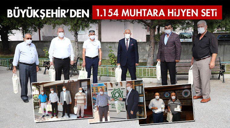 Büyükşehir'den 1.154 Muhtara Hijyen Seti