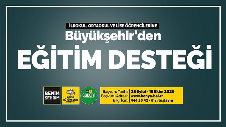 Büyükşehir'den Eğitim Desteği 