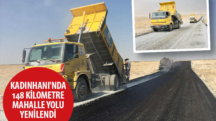 Kadınhanı'nda 148 Kilometre Mahalle Yolu Yenilendi