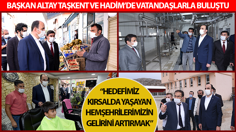 Başkan Altay: 'Hedefimiz Kırsalda Yaşayan Hemşehrilerimizin Gelirini Artırmak'