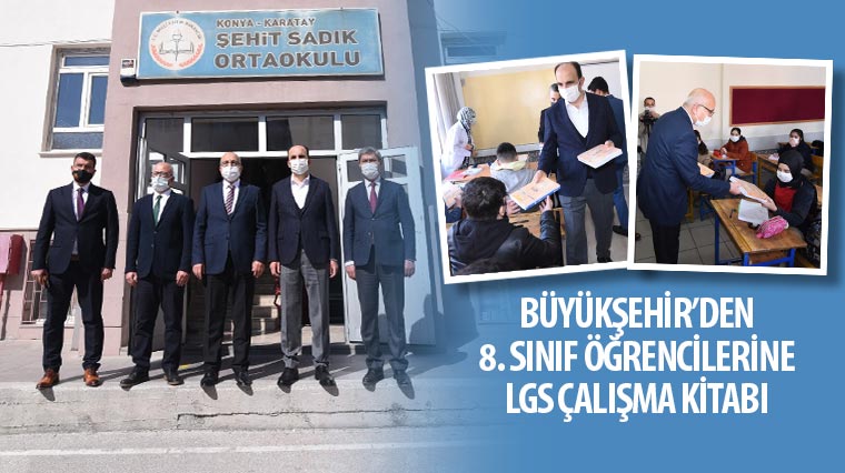 Büyükşehir'den 8. Sınıf Öğrencilerine LGS Çalışma Kitabı 