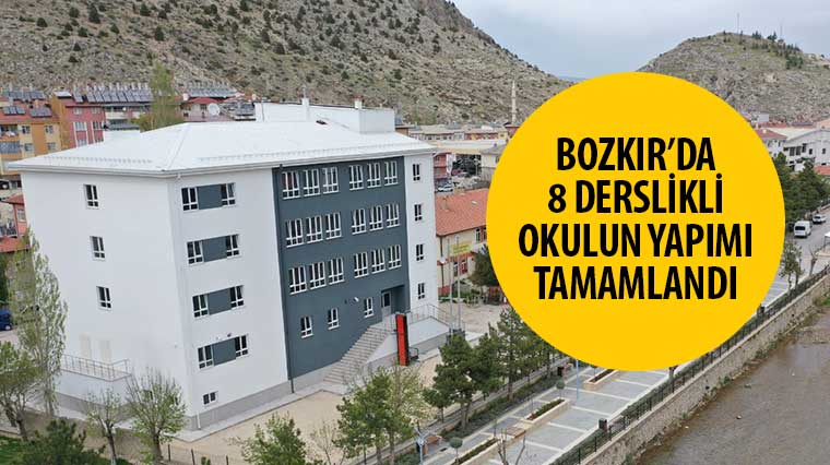 Bozkır'da 8 Derslikli Okulun Yapımı Tamamlandı