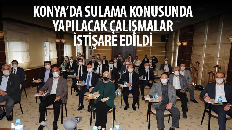 Konya'da Sulama Konusunda Yapılacak Çalışmalar İstişare Edildi
